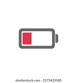 Battery indicator symbol, logo. Battery charge indicator icon. Vector.