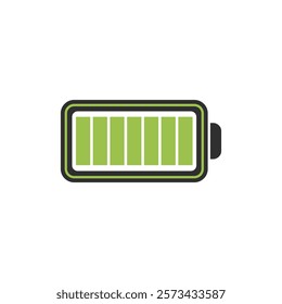 Battery indicator symbol, logo. Battery charge indicator icon. Vector.