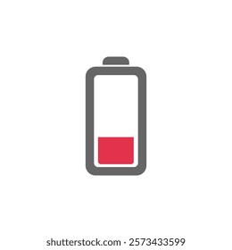 Battery indicator symbol, logo. Battery charge indicator icon. Vector.