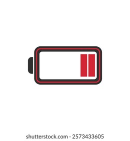 Battery indicator symbol, logo. Battery charge indicator icon. Vector.