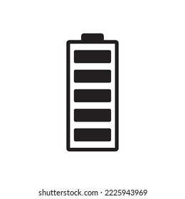 Battery indicator vector icon. Accumulator battery charge energy flat sign design. EPS 10 isolated battery symbol pictogram