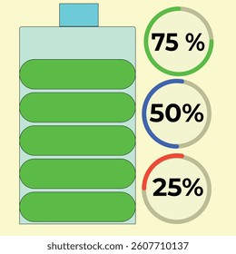 battery info vector design minimalist clean and unique latest