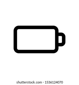 battery interface vector single icon