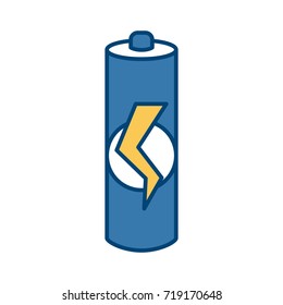 Battery isolated symbol