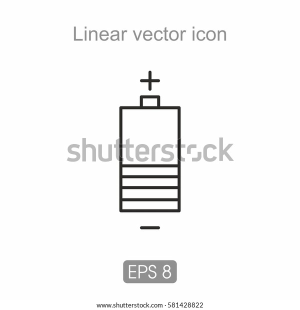 Battery Labeled Plus Minus Charge Indicator Stock Vector (Royalty Free ...