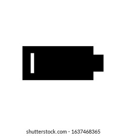 battery level glyph vector icon - ui icon vector