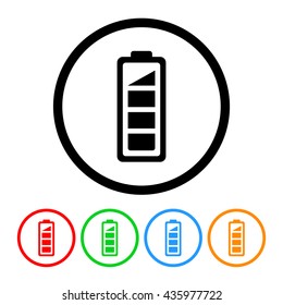 Battery Level icon in Four Colors