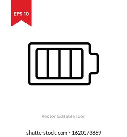 battery level  icon in line style