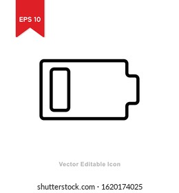 battery level  icon in line style