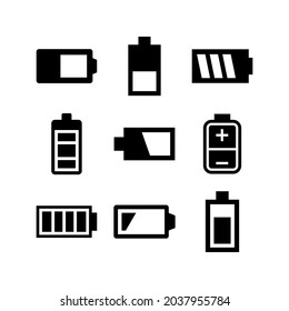 battery level icon or logo isolated sign symbol vector illustration - Collection of high quality black style vector icons
