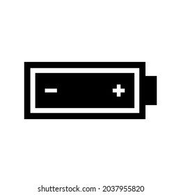 icono de nivel de batería o logotipo símbolo de signo aislado ilustración vectorial - iconos vectoriales de estilo negro de alta calidad
