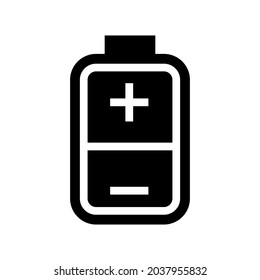 icono de nivel de batería o logotipo símbolo de signo aislado ilustración vectorial - iconos vectoriales de estilo negro de alta calidad
