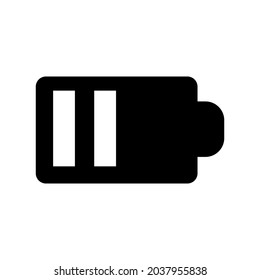 battery level icon or logo isolated sign symbol vector illustration - high quality black style vector icons
