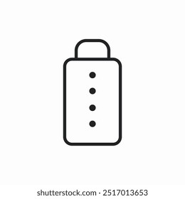 Vector de signo de icono de nivel de batería