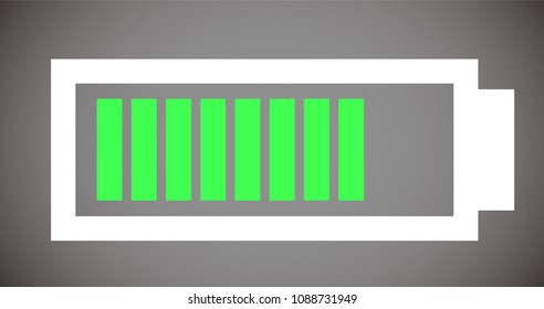 Battery level illustration