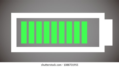 Battery level illustration