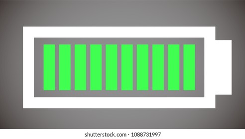 Battery level illustration