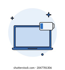 battery level indicator low in laptop