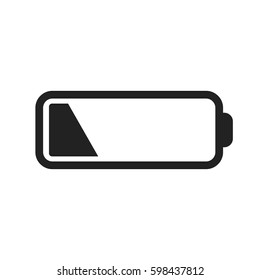 Battery level indicator. Vector illustration on white background.