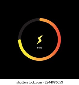 Batteriehaltungsanzeige, Vektorsymbol