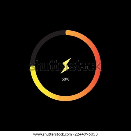 battery level indicator, vector logo icon