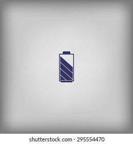 Battery level indicators battery symbols 
