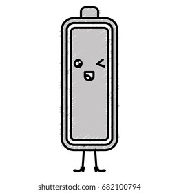 battery level kawaii character
