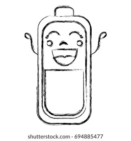 battery level kawaii character