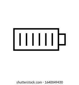 battery level line art vector icon - ui icon vector