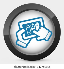 Battery level tablet