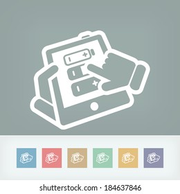 Battery level touchscreen