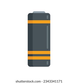 Battery life icon flat vector. Full energy. Cell charger isolated