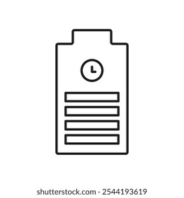 Symbol für Akkulaufzeit. isoliertes Vektorsymbol.
