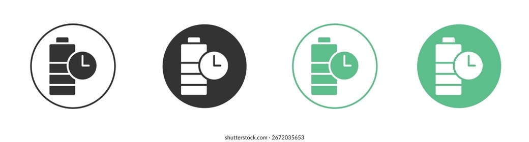 Conjunto de iconos de Vector de línea plana mínima.