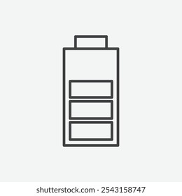 Battery life icon set. vector illustration.