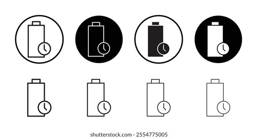 Battery life icon web design in vector