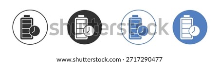 Battery life icon for web design. pixel perfect flat icons