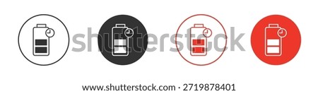 Battery life icon. web vector design