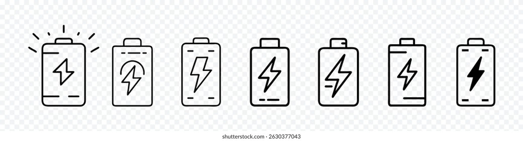 Bateria com raio ícone de parafuso que representa a otimização de energia, eficiência de energia, desempenho de carregamento, sistema de gestão de bateria, soluções de energia renovável, capacidade de carregamento rápido, ícone da bateria