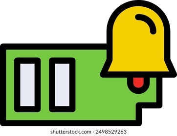 Battery Line Filled Vector Icon Design