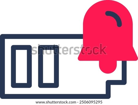 Battery Line Half Filled Vector Icon Design