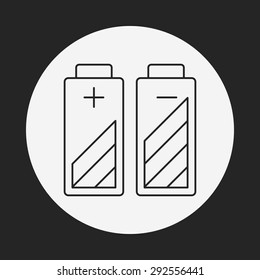 battery line icon