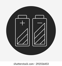 battery line icon