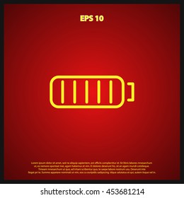 battery line icon