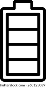 battery line icon illustration vector