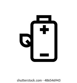 Battery line icon. Pixel perfect fully editable vector icon suitable for websites, info graphics and print media.