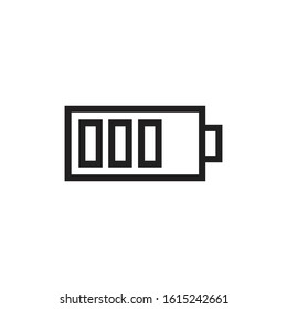 Battery Line Icon Vector Design