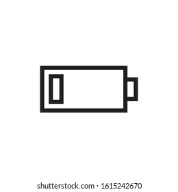 Battery Line Icon Vector Design