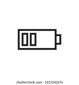 Battery Line Icon Vector Design