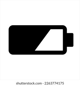 Plantilla de diseño vectorial de icono de línea de batería e ilustración con trazo editable.